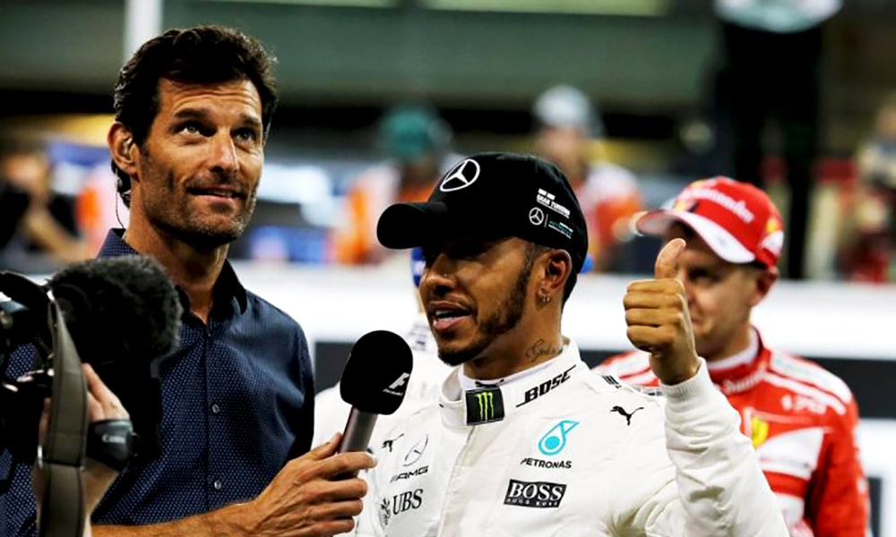 Mark Webber i Lewis Hamilton 2018
