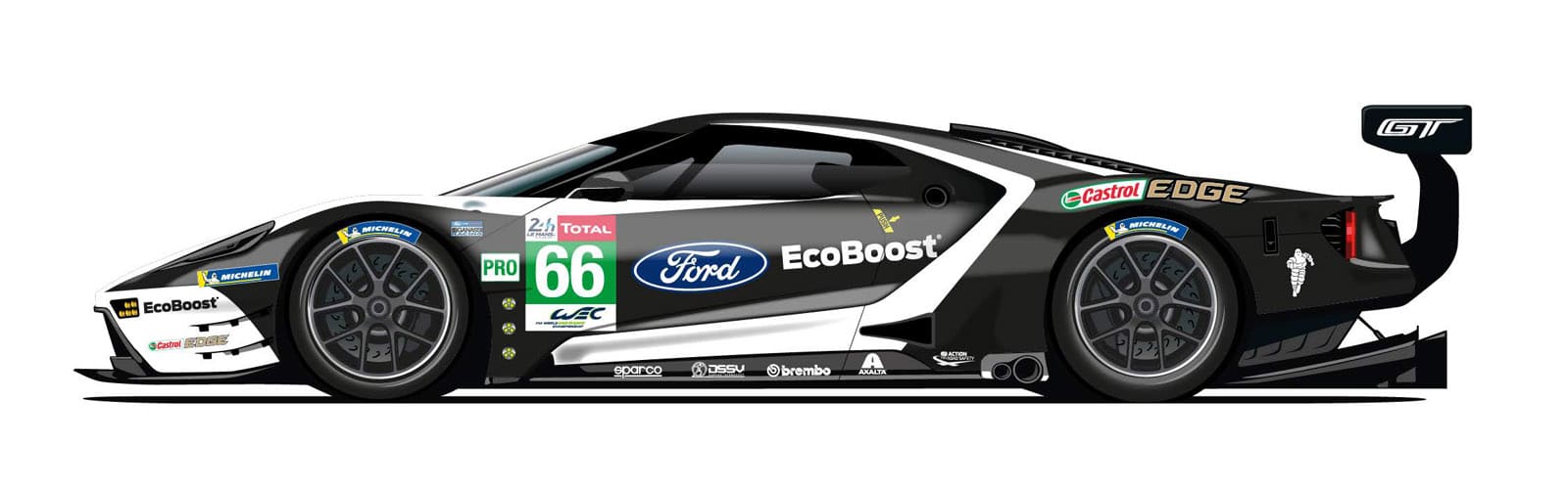 Ford Le Mans 2019 Samochód nr. 66