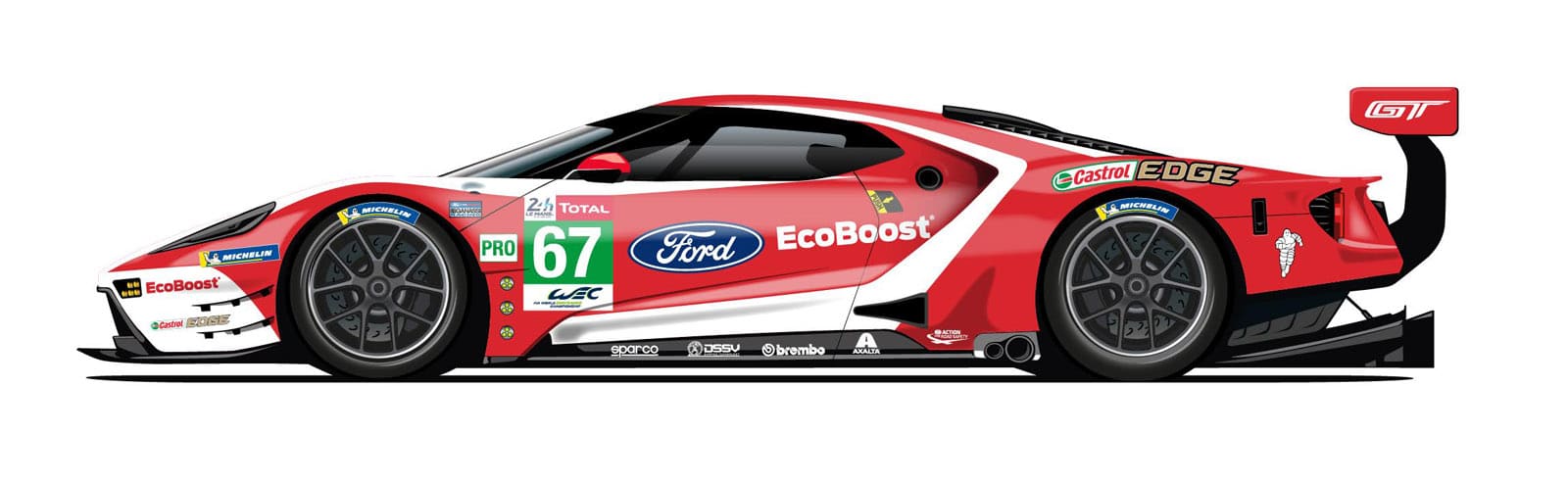 Ford Le Mans 2019 Samochód nr. 67