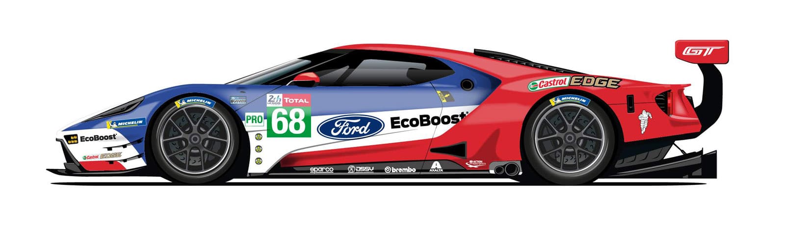 Ford Le Mans 2019 Samochód nr. 68