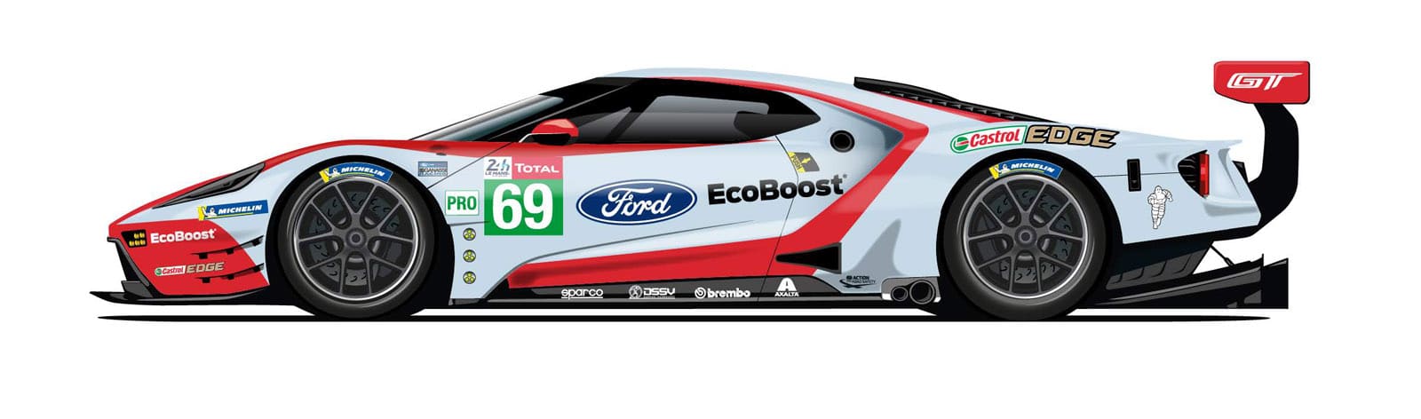 Ford Le Mans 2019 Samochód nr. 69