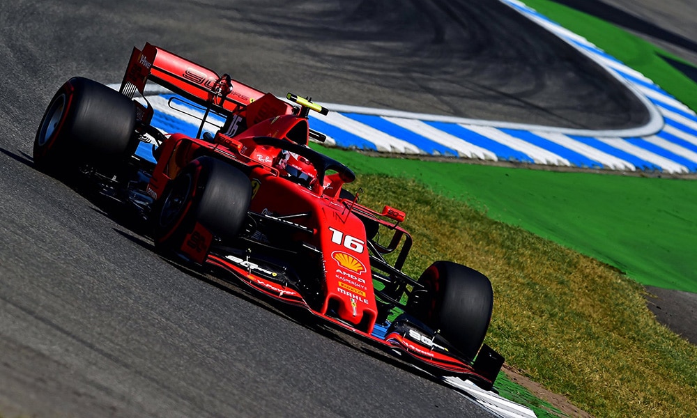 Ferrari Charles Leclerc GP Niemiec 2019 treningi