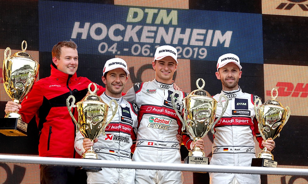 Hockenheim Finale podium wyścig 2 2019 DTM