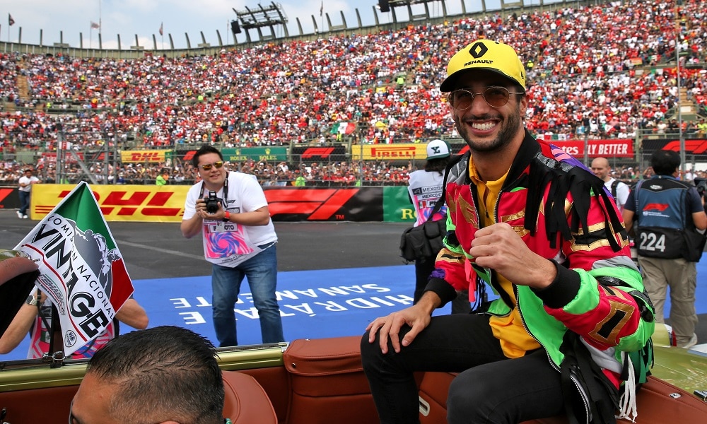 Daniel Ricciardo podczas GP Meksyku 2019