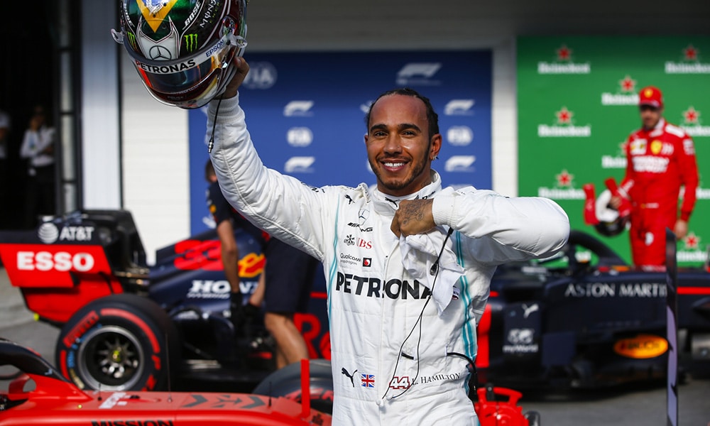 Lewis Hamilton Meredes 2019 GP Brazylii kwalifikacje
