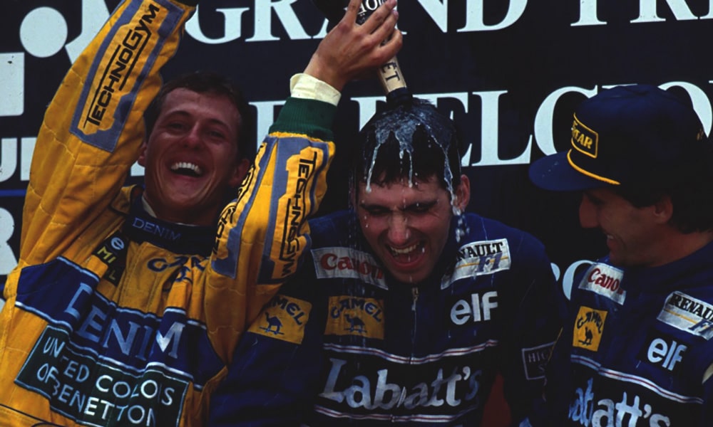 Damon Hill 1993 Spa F1 Williams LAT