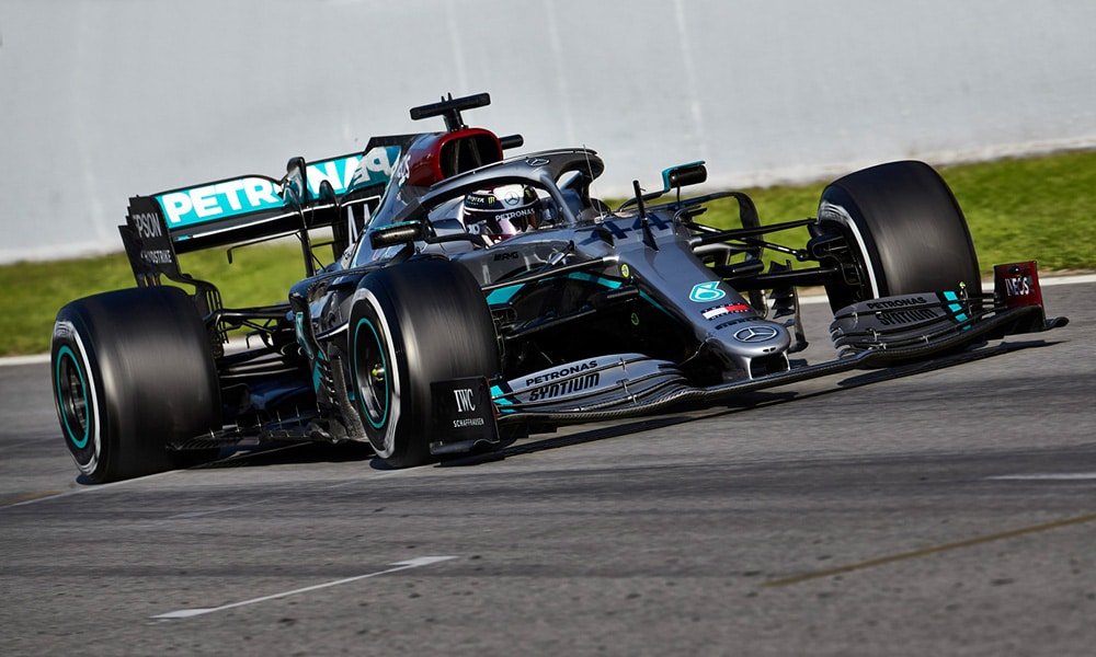 Lewis Hamilton testy f1 2020 Barcelona Mercedes pierwszy dzień