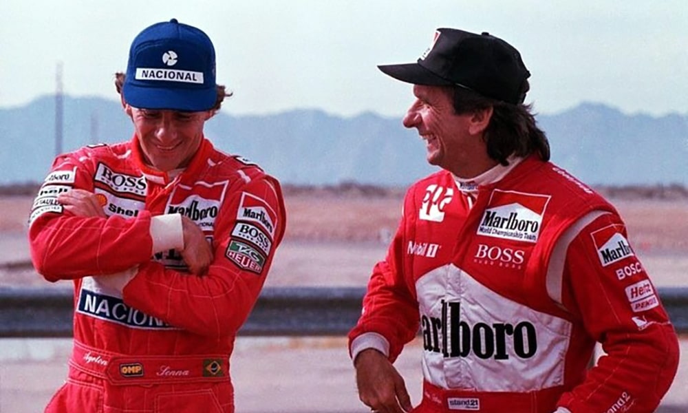 Ayrton Senna i Emerson Fittipaldi 1992 Indy