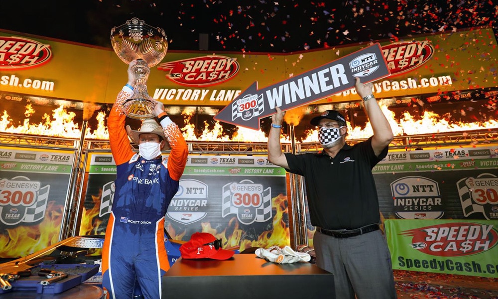 Scott Dixon zwycięzca Genesys 300 Texas 2020 IndyCar