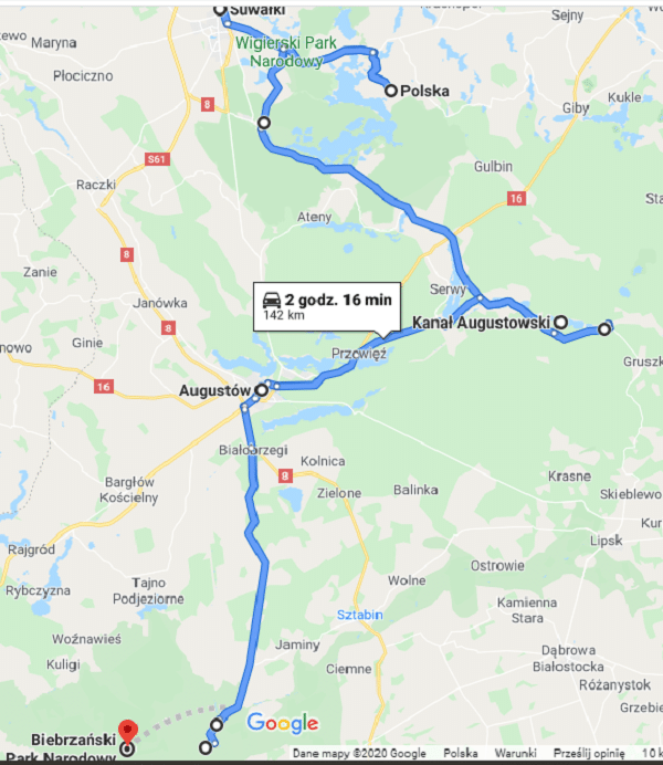 Suwałki - Biebrzański PN