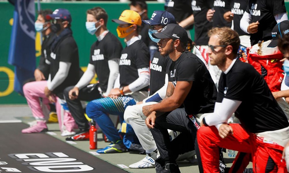 kierowcy F1 walka z rasizmem gest
