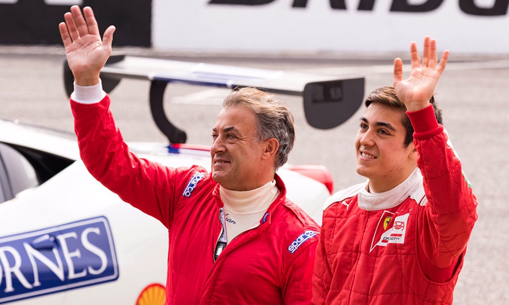 Jean Alesi i Giuliano Alesi 2018 Ferrari Day