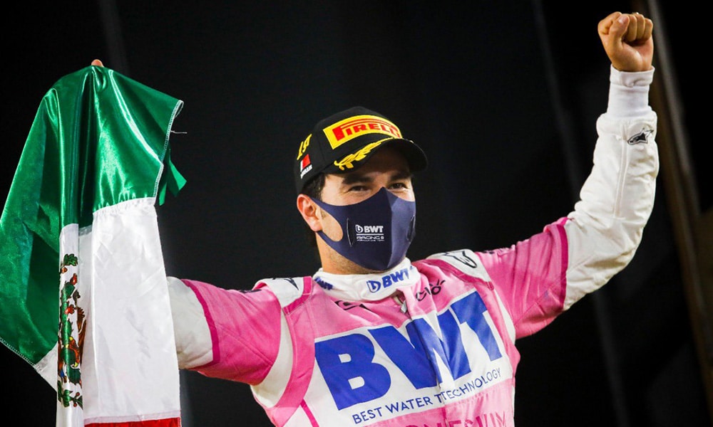 Sergio Perez Racing Point 2020 wygrana Sakhir F1