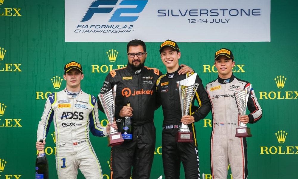 F2 2019 podium Silverstone