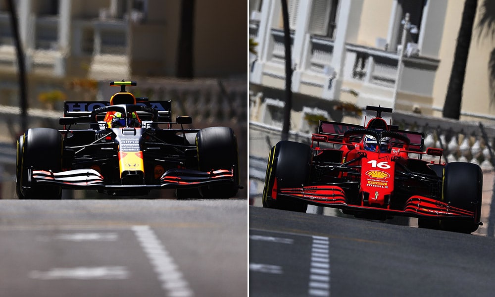 Red Bull i Ferrari GP Monako 2021 treningi