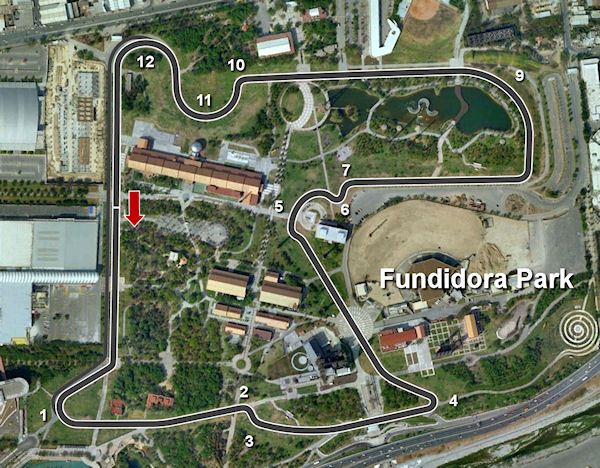 Fundidora Park mapa toru