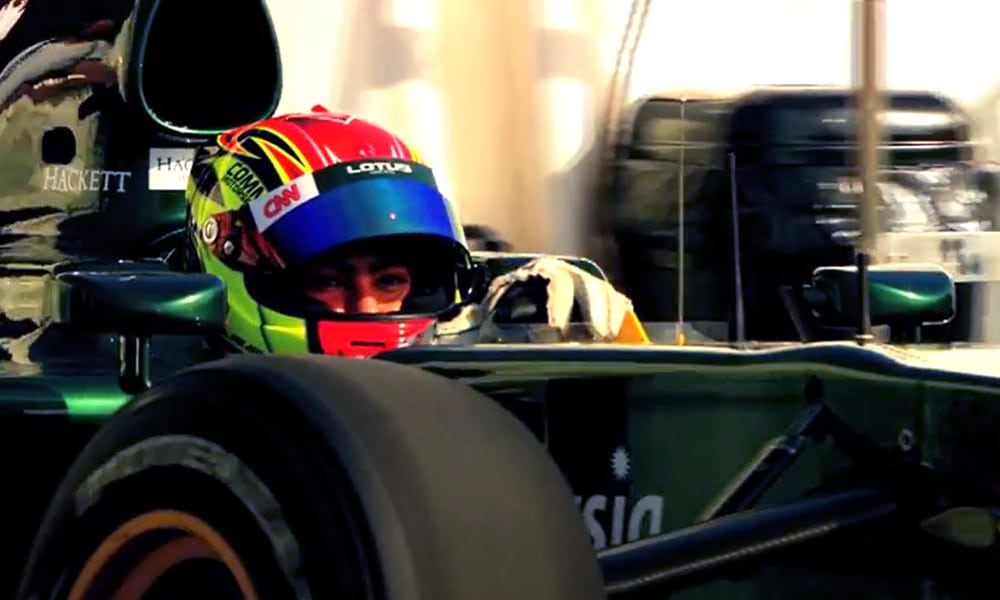 Nabil Jeffri najmłodszy kierowca w bolidzie f1 2010