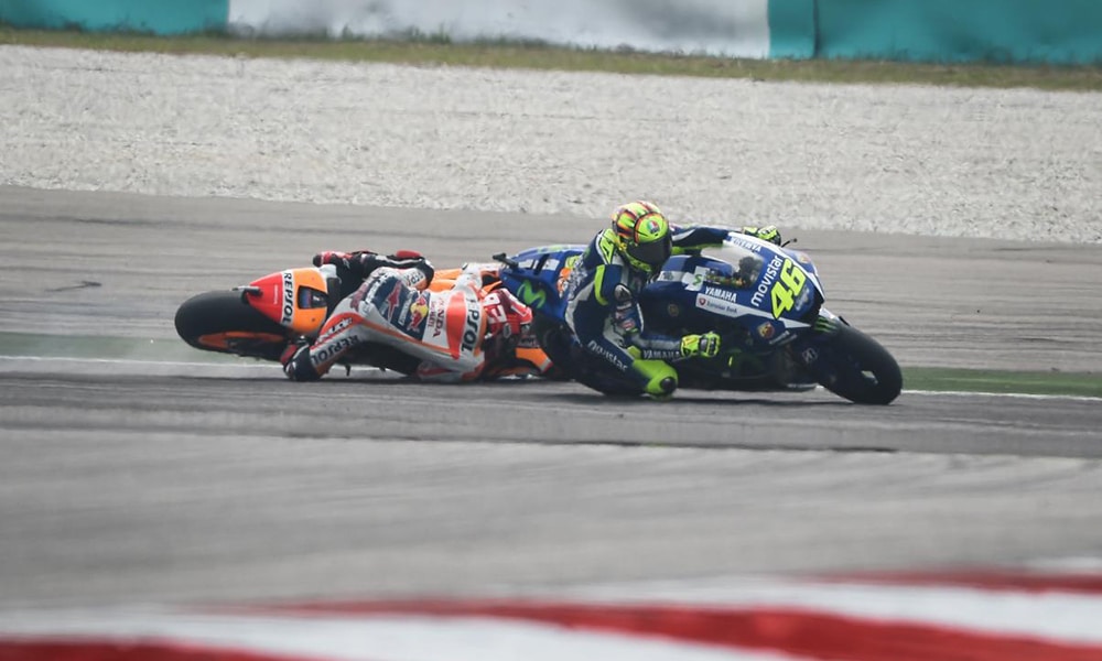 Rossi vs Marquez Sepang Clash 2015 MotoGP