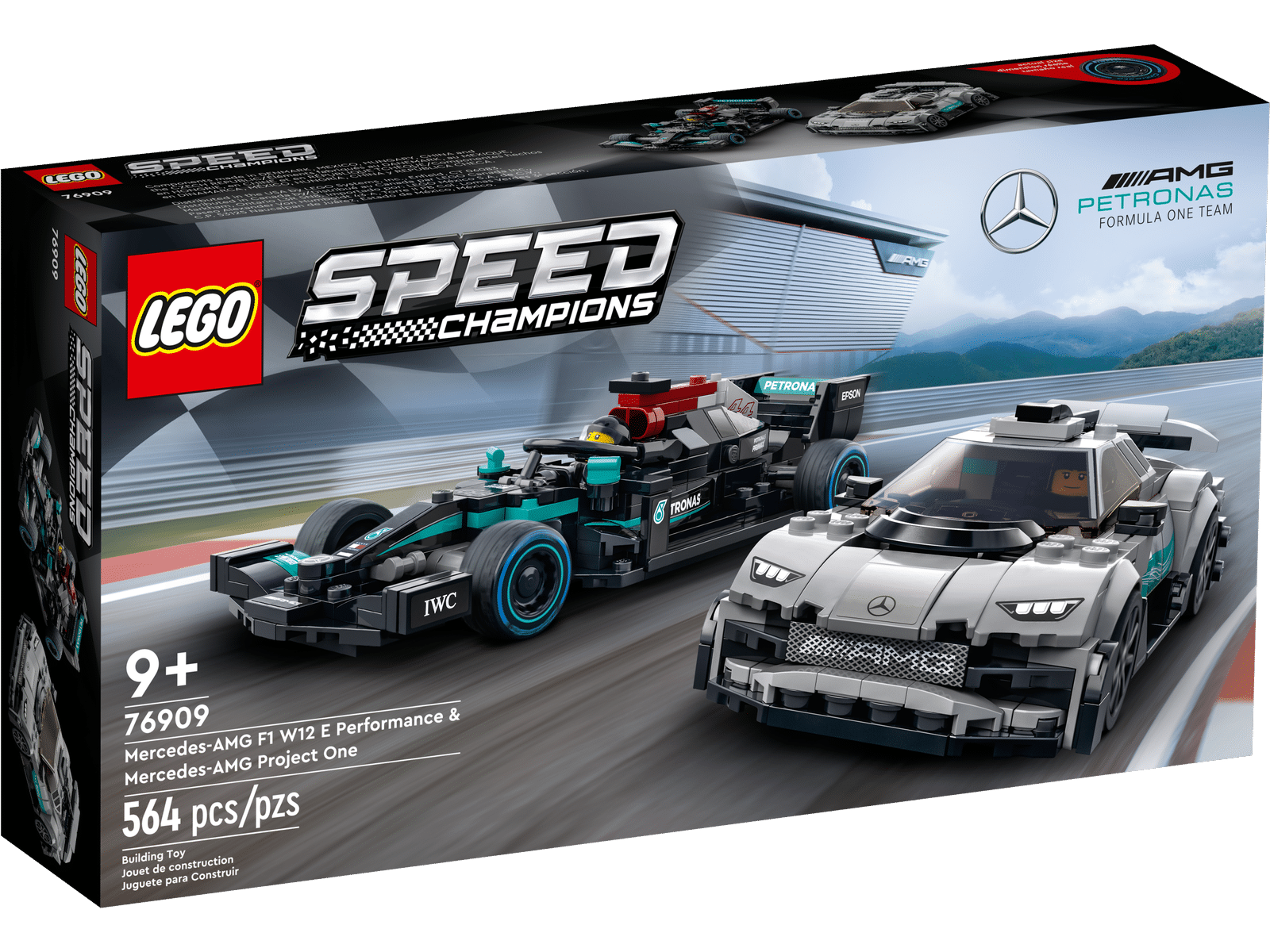 nowości lego speed champions 2022 Mercedes-AMG F1 W12 E Performance i Mercedes-AMG ONE LEGO 76909