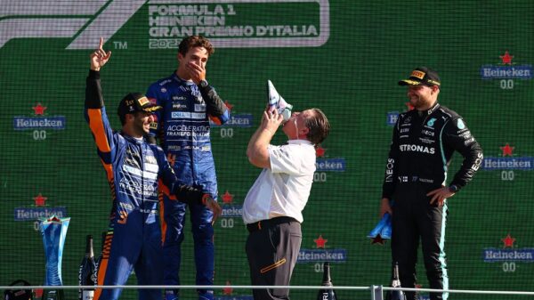 GP Włoch 2021 McLaren podium