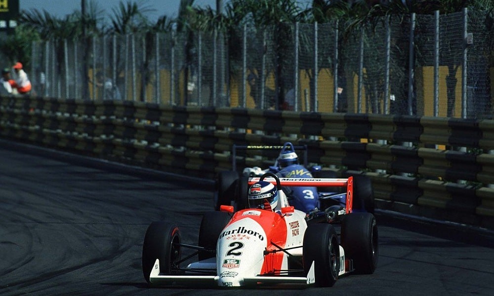 Schumacher i Hakkinen - Makau 1990