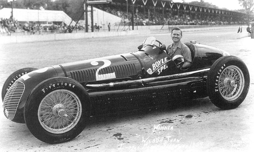 Wilbur Shaw za kierownicą Maseratti 8CTF 'Boyle Special', 1939 rok, Indianapolis Motor Speedway