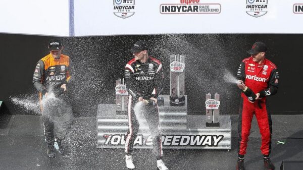 Indy podium Iowa