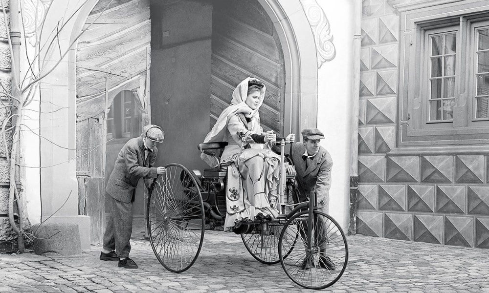 Bertha Benz w pierwszym aucie