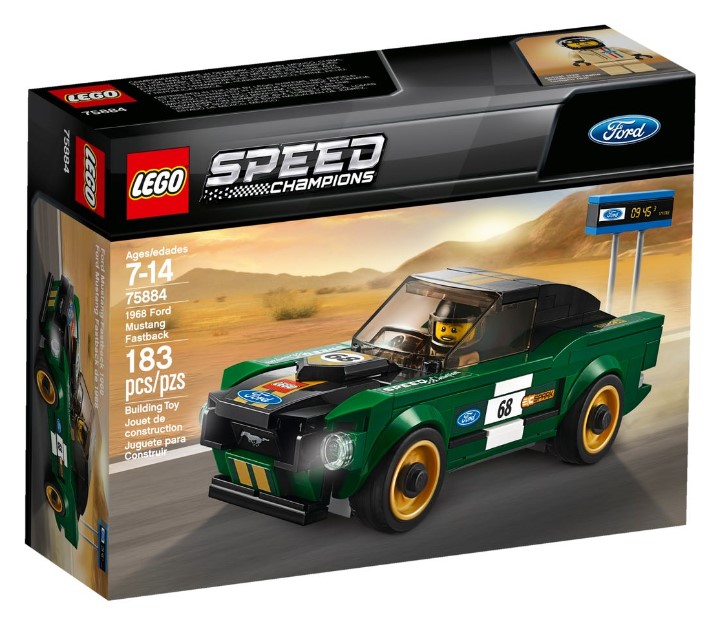 1968 Ford Mustang Fastback lego speed champions