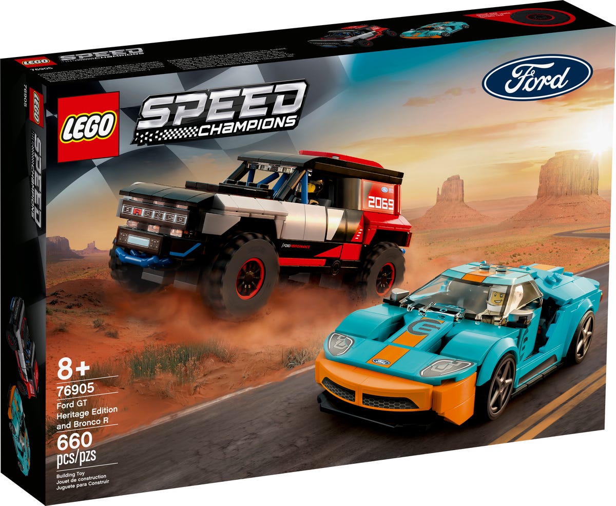 Ford GT Heritage Edition i Bronco R lego speed champions