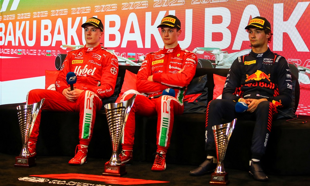 Frederik Vesti po wyścigu F2 w Baku 2023