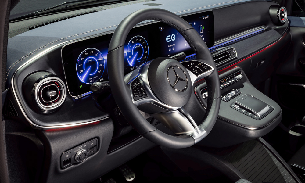 mercedes eqv wnętrze lifting 2024
