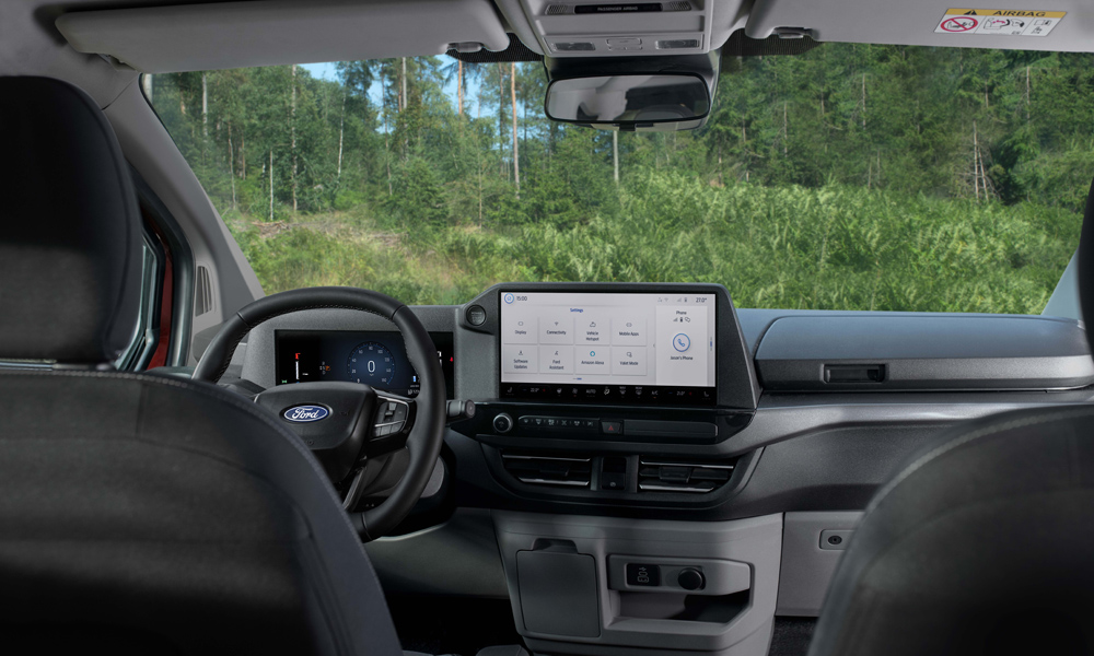 nowy ford transit custom nugget 2024 wnętrze