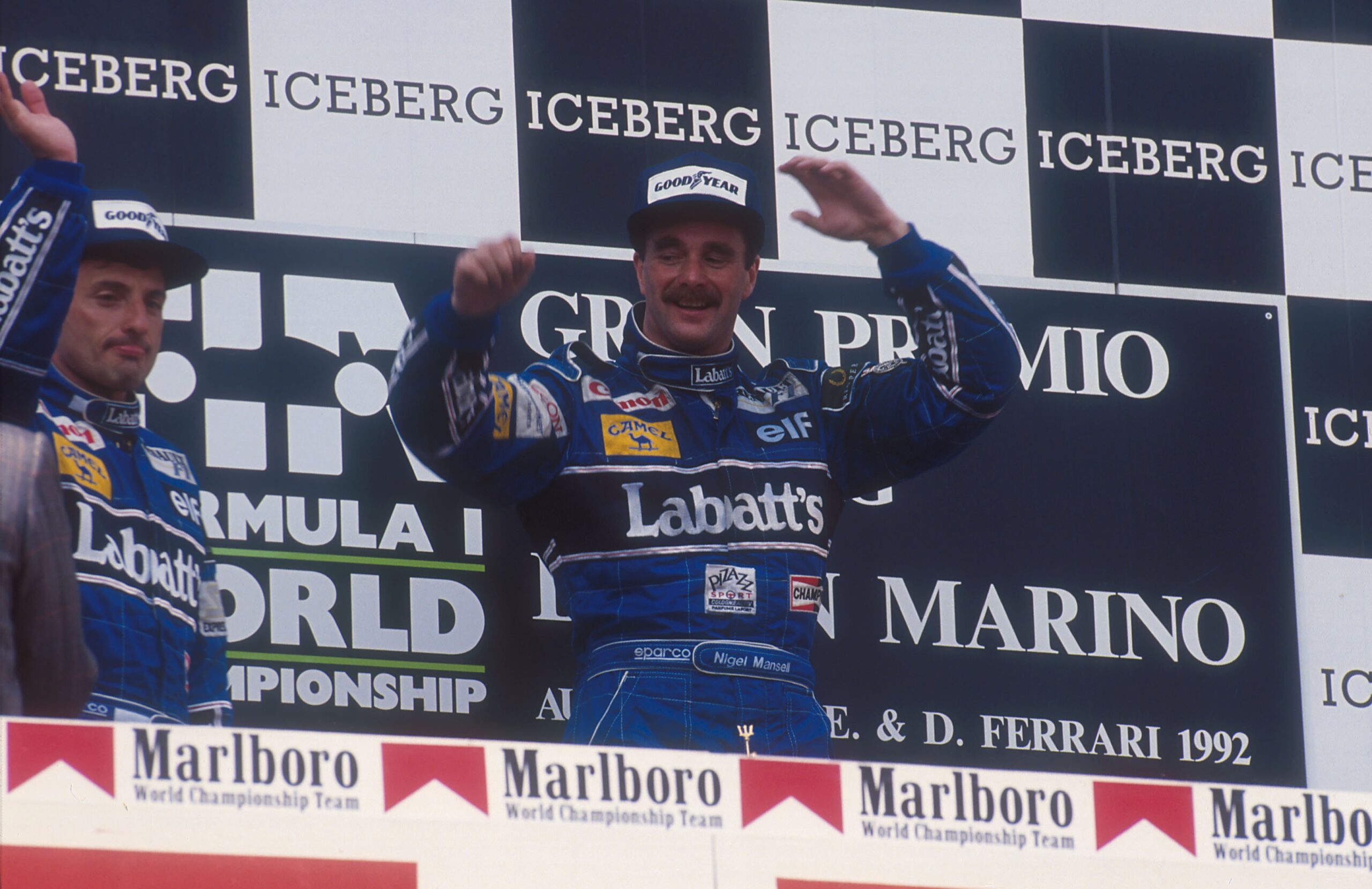 Nigel Mansell i Riccardo Patrese Imola 1992