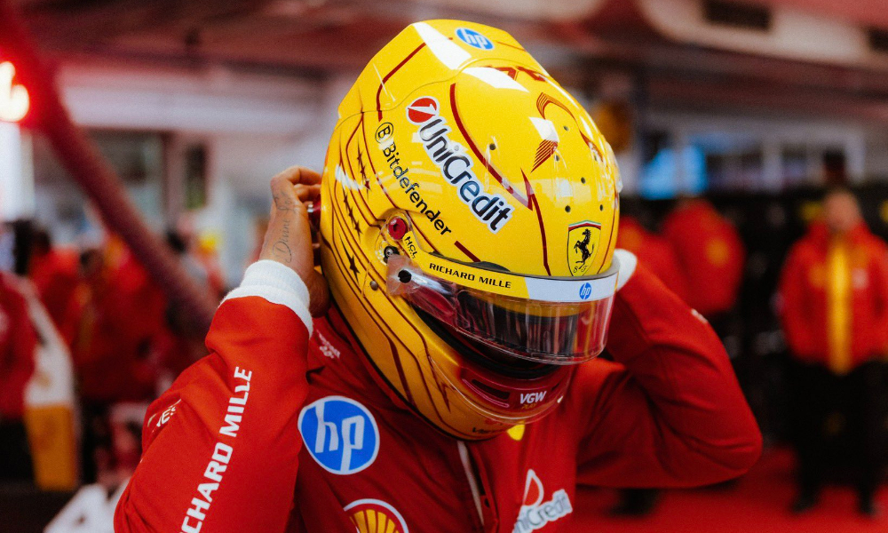 debiut hamiltona w ferrari f1 2025 fiorano test