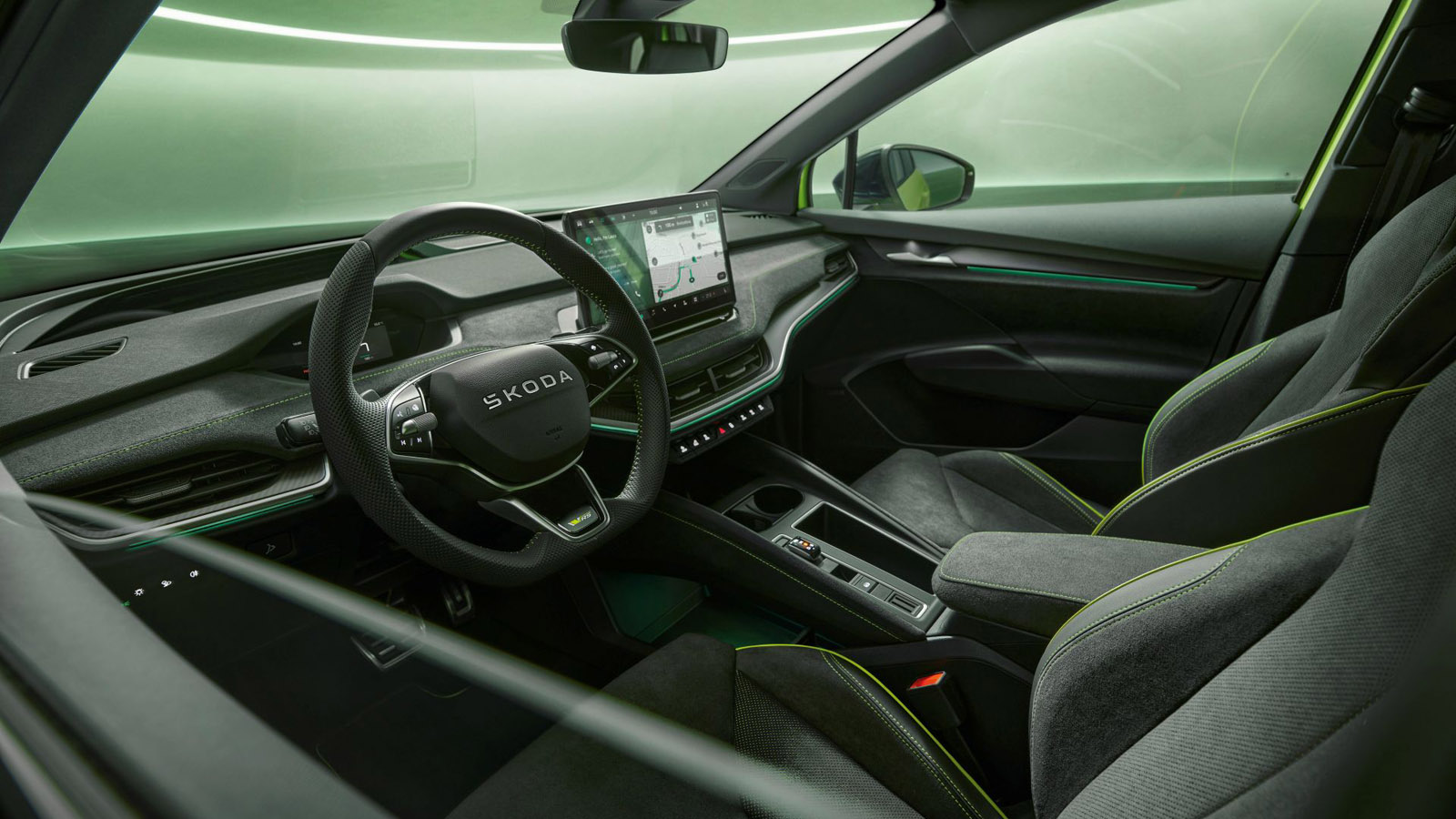 skoda enyaq rs 2025 wnętrze