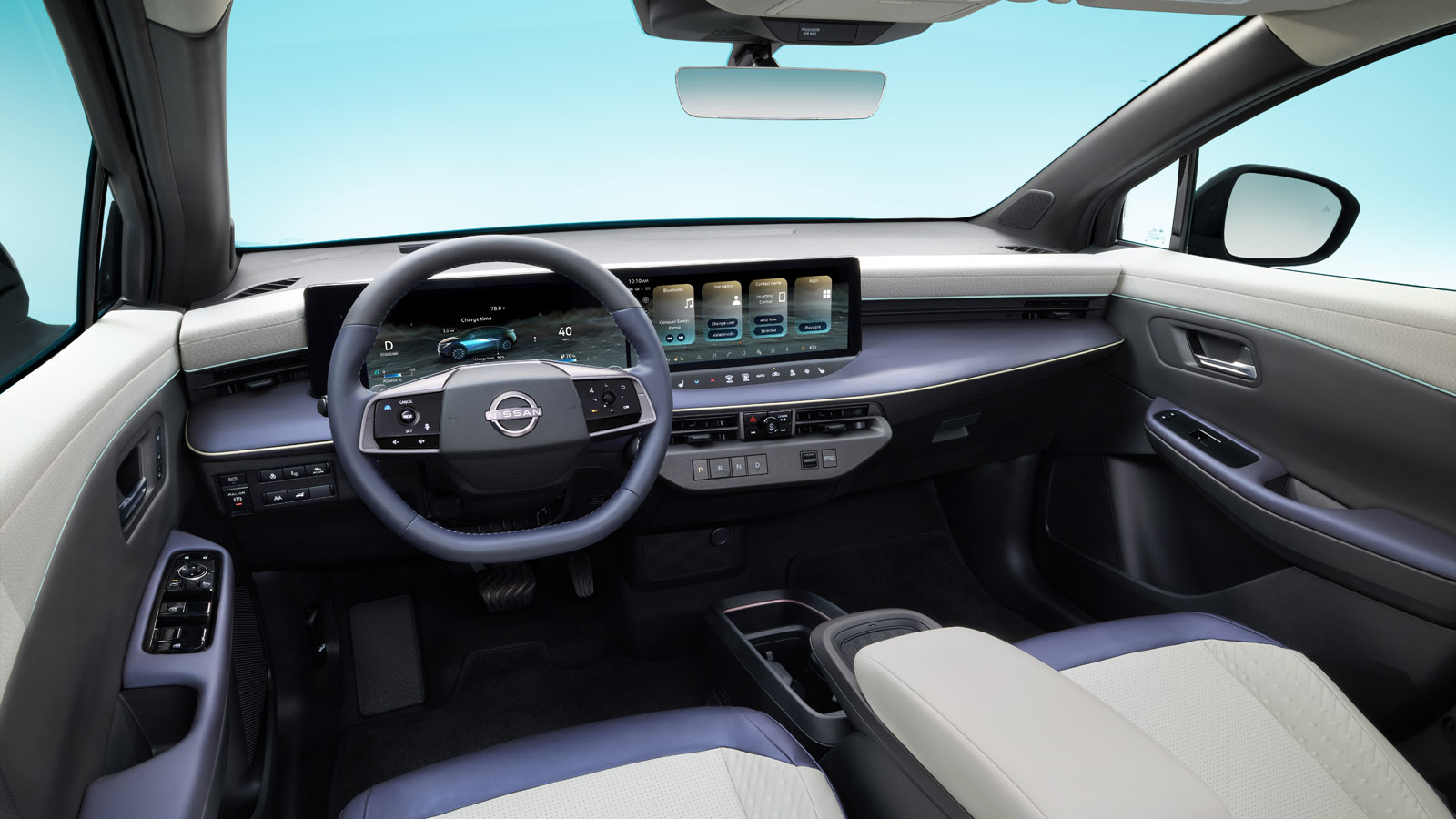 nowy nissan leaf wnętrze