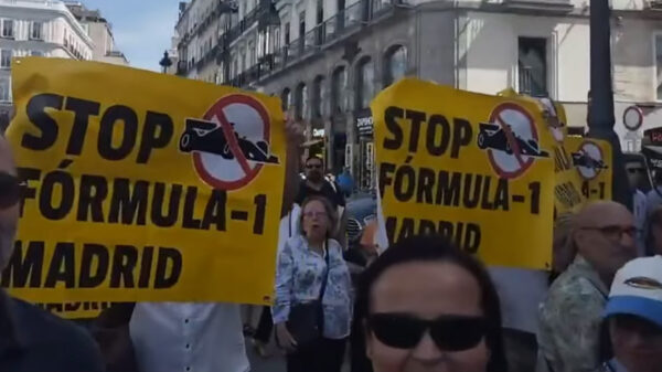 protesty madryt f1