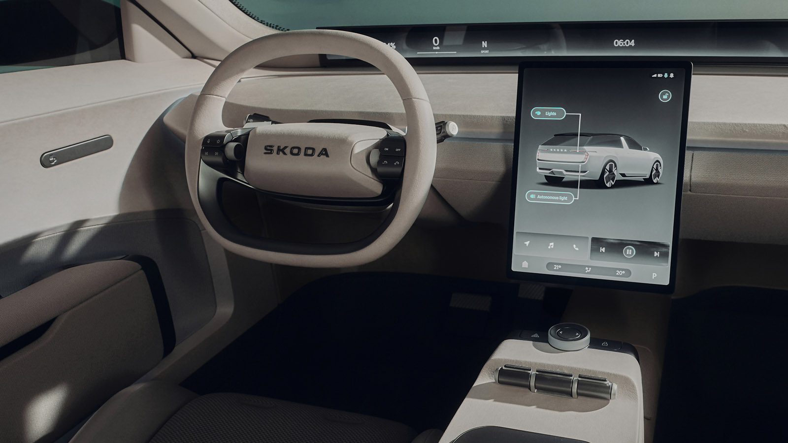 skoda vision o wnętrze